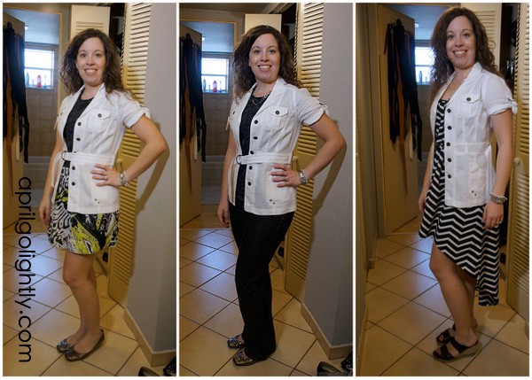 aprilgolightly.com white jacket 3 different ways