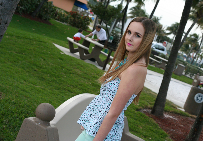 andrea-faded-jade, Spring Peplum Outfit