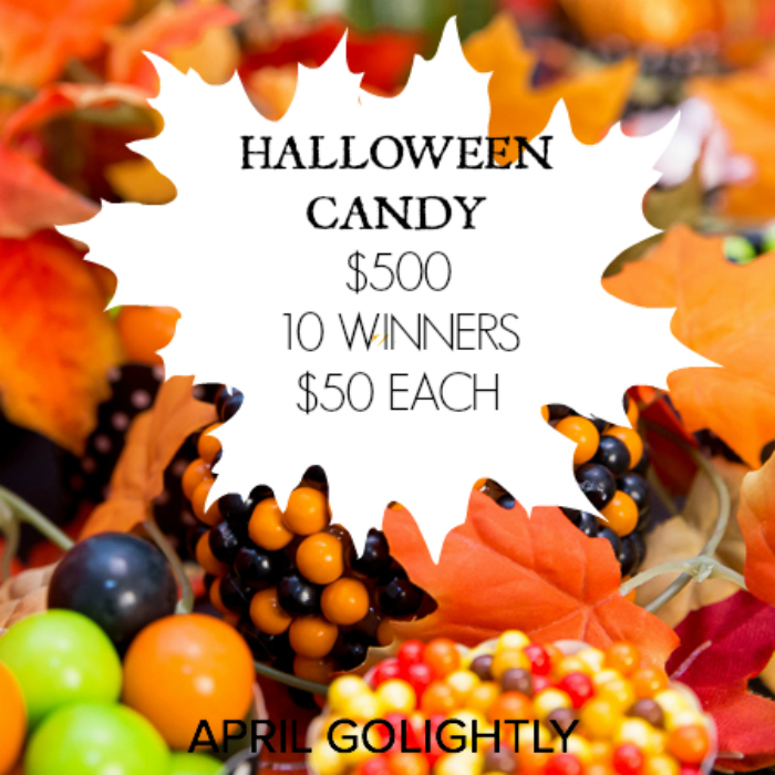 Halloween Candy Giveaway #aprilgolightly